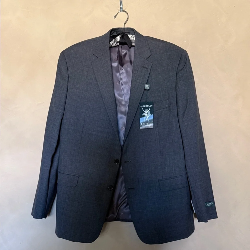 Ralph Lauren UltraFlex Stretch Charcoal Jacket NWT size 44reg.